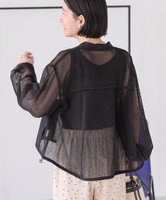 AMERICAN HOLIC メッシュ異素材切替ブルゾン