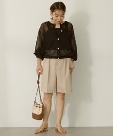 AMERICAN HOLIC 【WEB限定】【接触冷感】2WAYシアーニットカーディガン