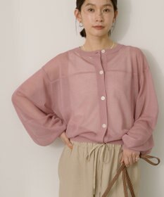 AMERICAN HOLIC 【WEB限定】【接触冷感】2WAYシアーニットカーディガン