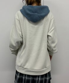 WEGO 【ユニセックス着用ITEM】ワッフルフリースOP刺繍プルパーカー