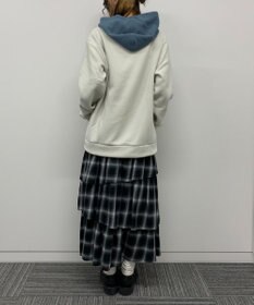 WEGO 【ユニセックス着用ITEM】ワッフルフリースOP刺繍プルパーカー