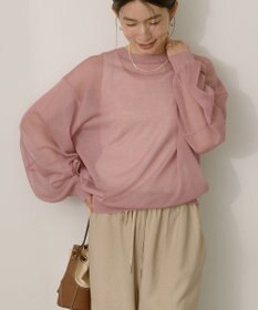 AMERICAN HOLIC 【WEB限定】【接触冷感】2WAYシアーニットカーディガン