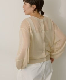 AMERICAN HOLIC 【WEB限定】【接触冷感】2WAYシアーニットカーディガン