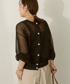 AMERICAN HOLIC 【WEB限定】【接触冷感】2WAYシアーニットカーディガン