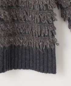 自由区 【PREMIUM KNIT COLLECTION】スパンコールコンビ ニット