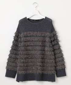 自由区 【PREMIUM KNIT COLLECTION】スパンコールコンビ ニット