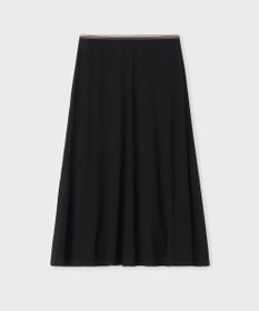Paul Smith バックサテン ジョーゼット フレアスカート