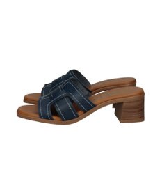 INTER-CHAUSSURES 【Oh my Sandals】チャンキーヒールレザーサンダル