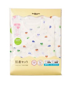 MIKI HOUSE HOT BISCUITS 肌着セット 通年用(総柄)