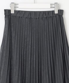 J.PRESS LADIES 【洗える】マロンサテン プリーツ スカート