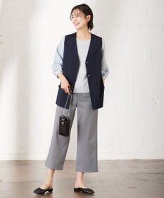 J.PRESS LADIES 【洗える】Hari-Puru jersey ジレ