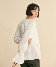 #Newans 【洗濯機可】フルギャザーブラウス