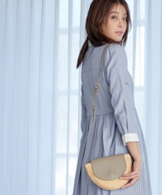 Tiaclasse ラフィアショルダーバッグ