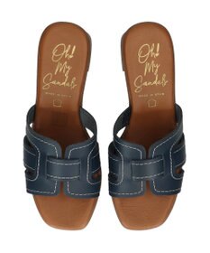 INTER-CHAUSSURES 【Oh my Sandals】チャンキーヒールレザーサンダル