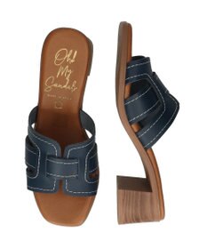 INTER-CHAUSSURES 【Oh my Sandals】チャンキーヒールレザーサンダル