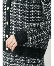 Green Parks ・ｆｕｒｒｙ　ｒａｔｅ　ツィードラメニットカーディガン