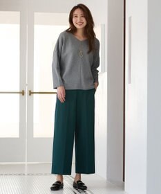 ANY L 【ウエストゴム/リントラク加工/裏起毛/ストレッチ】シークレットウォーム　ワイドパンツ