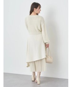 earth music&ecology ポコポコヤーンショートカーディガン