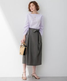 23区 S 【Oggi4月号掲載/洗える】CANCLINI デザインスリーブ ブラウス