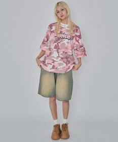 WEGO 【ユニセックス着用ITEM/MLサイズ展開】カモフラグラフィックT（SS）