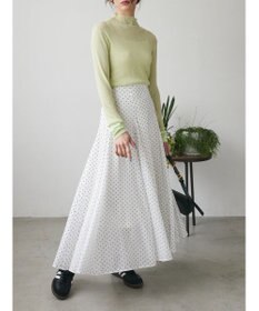 Green Parks AnriettMusee ラメ切替スリーブリブシアーニット