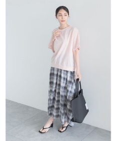Te chichi チェックギャザースカート