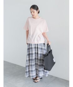 Te chichi チェックギャザースカート