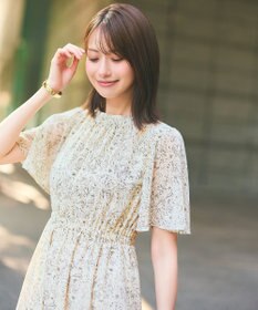 ANY SIS L 【洗える】プリント ワンピース