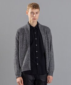 JOSEPH HOMME シルクバルキーハニカム　ジップアップニット