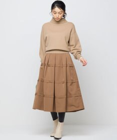 組曲 フリルタフタ フレアスカート