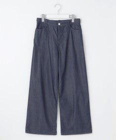 J.PRESS LADIES L 【洗える】4ozライトデニム ワイド パンツ