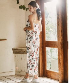 San-ai Resort（三愛水着楽園） 【SALE】ロングパンツセット水着　13L【Coral veil（コーラルヴェール）】