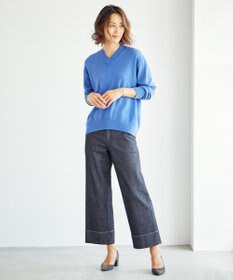 J.PRESS LADIES L 【洗える・WEB限定カラーあり】CASHMERE BLEND Vネック ニット