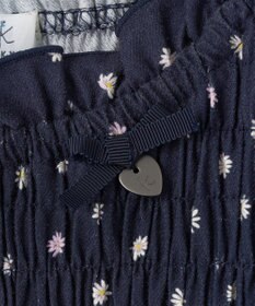 組曲 KIDS 【150-160cm】モノトーン花柄 ワンピース