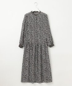 自由区 S 【洗える】フラワーペタルプリント ワンピース