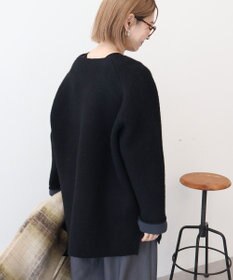 AMERICAN HOLIC Wフェイスラグランニットコーディガン