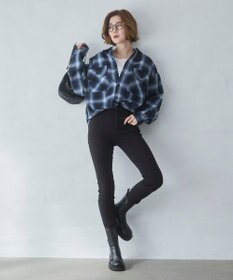 WEGO 【ユニセックス着用ITEM/SMLサイズ展開】オンブレチェックシャツ（LS）