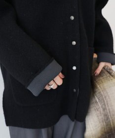 AMERICAN HOLIC Wフェイスラグランニットコーディガン