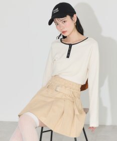 earth music&ecology ２ＷＡＹ釦リブプルオーバー