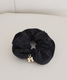 Maison de FLEUR ツイードリボンシュシュ