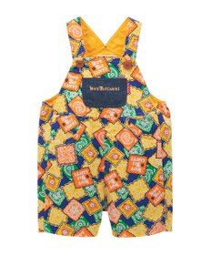 MIKI HOUSE HOT BISCUITS 【70-110cm】 バンダナ柄 オーバーオール