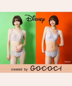 WACOAL ノンワイヤーブラ [GOCOCi][ワコール] Disneyコレクション 伸びのよい素材を使用 立体的なバストシルエット ゴコチ ハーフトップ ブラトップ レディース CGG537 /ワコール