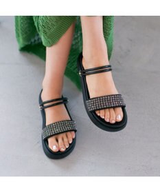 MODE ET JACOMO <carino>２WAYビジューサンダル