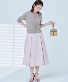 組曲 【洗える・6色展開】CANDYボタン 半袖カーディガン