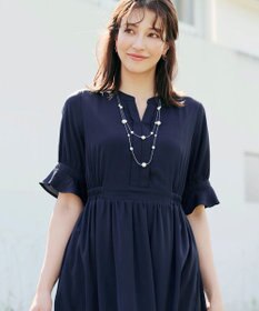 Tiaclasse 【洗える】キャンディースリーブ花柄ワンピース