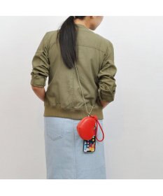 UNBILLION cachecache ハートポーチ付きボールチェーンモバイルストラップ