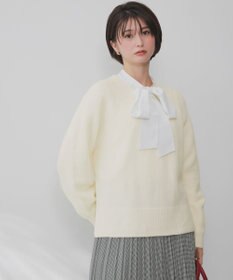 ANY SIS ボートネックAir ニット