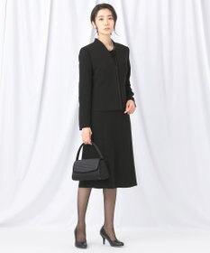 自由区 FORMAL 【洗える/縦横ストレッチ】セオプラスエス横二重ジャケット＋ワンピース