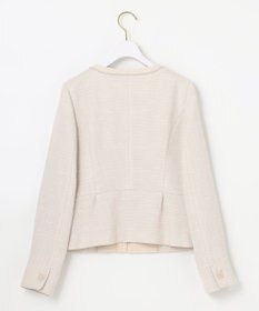 ANY SIS 【セットアップ対応】リップルボーダー ノーカラー ジャケット