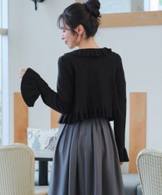 Tiaclasse フリルリボンカーディガン